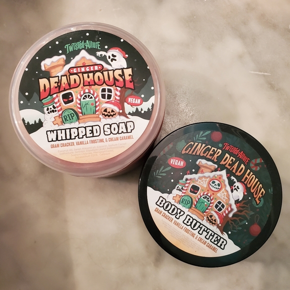 Twisted Allure Ginger "Dead" House (Gingerbread) Whipped Soap & Body Butter set - Picture 2 of 5